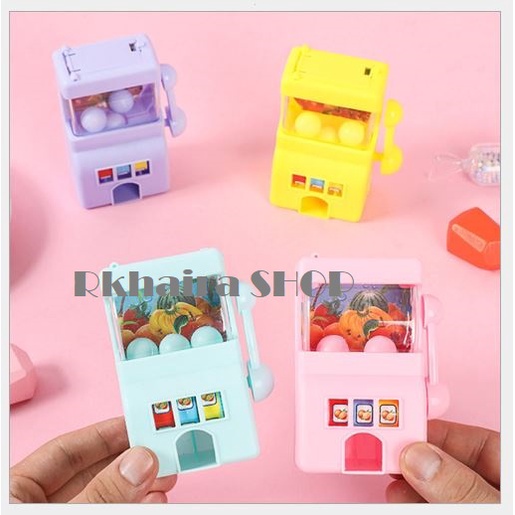 Mainan Anak Mini Roulette Lotery Ball Machine Toys Mainan Putar Bola Mini