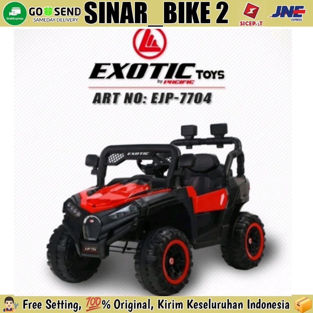 Mainan Mobilan Aki Anak Exotic EJP-7704+ Remote