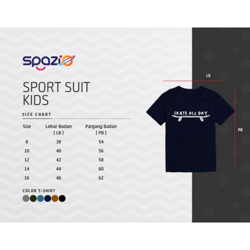 SETELAN TEENEGER SPORT SUIT SPAZIO