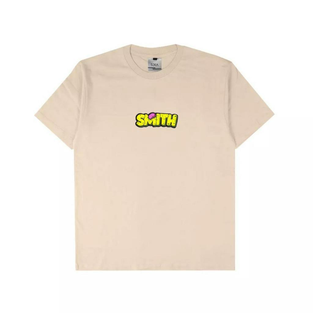 House Of Smith - T-Shirt Unisex Oversize Cream Hombi - kaos house of smith original - KAOS DISTRO OR