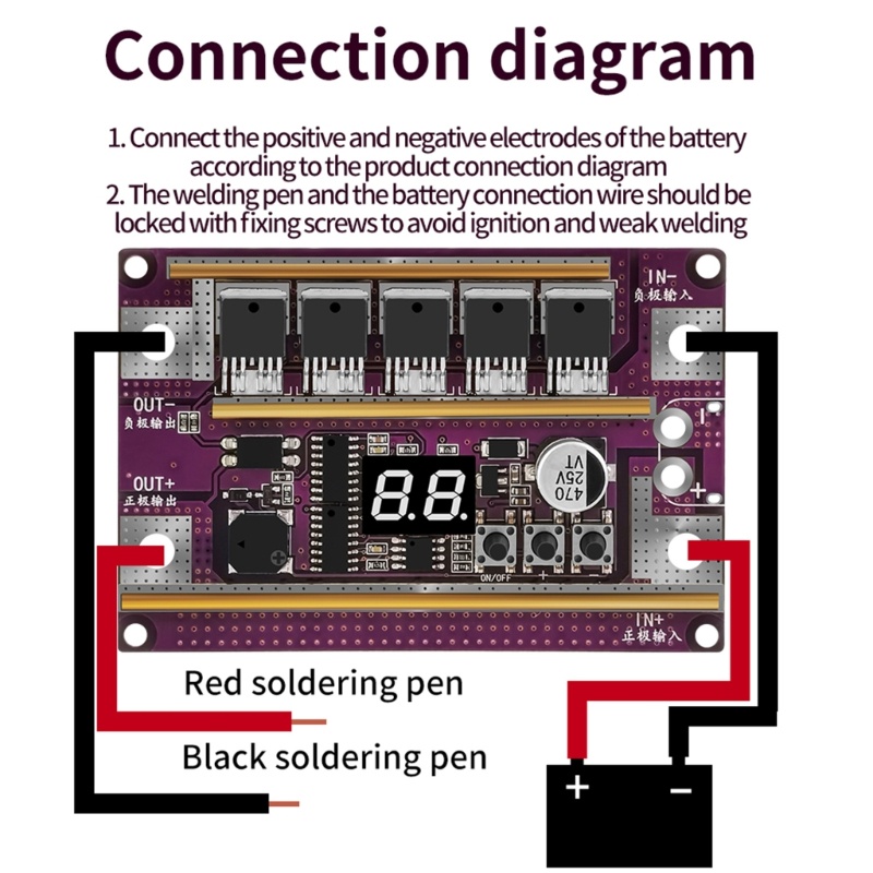 Zzz K99 Pen Kontrol Baterai Otomatis 12V Portable DIY