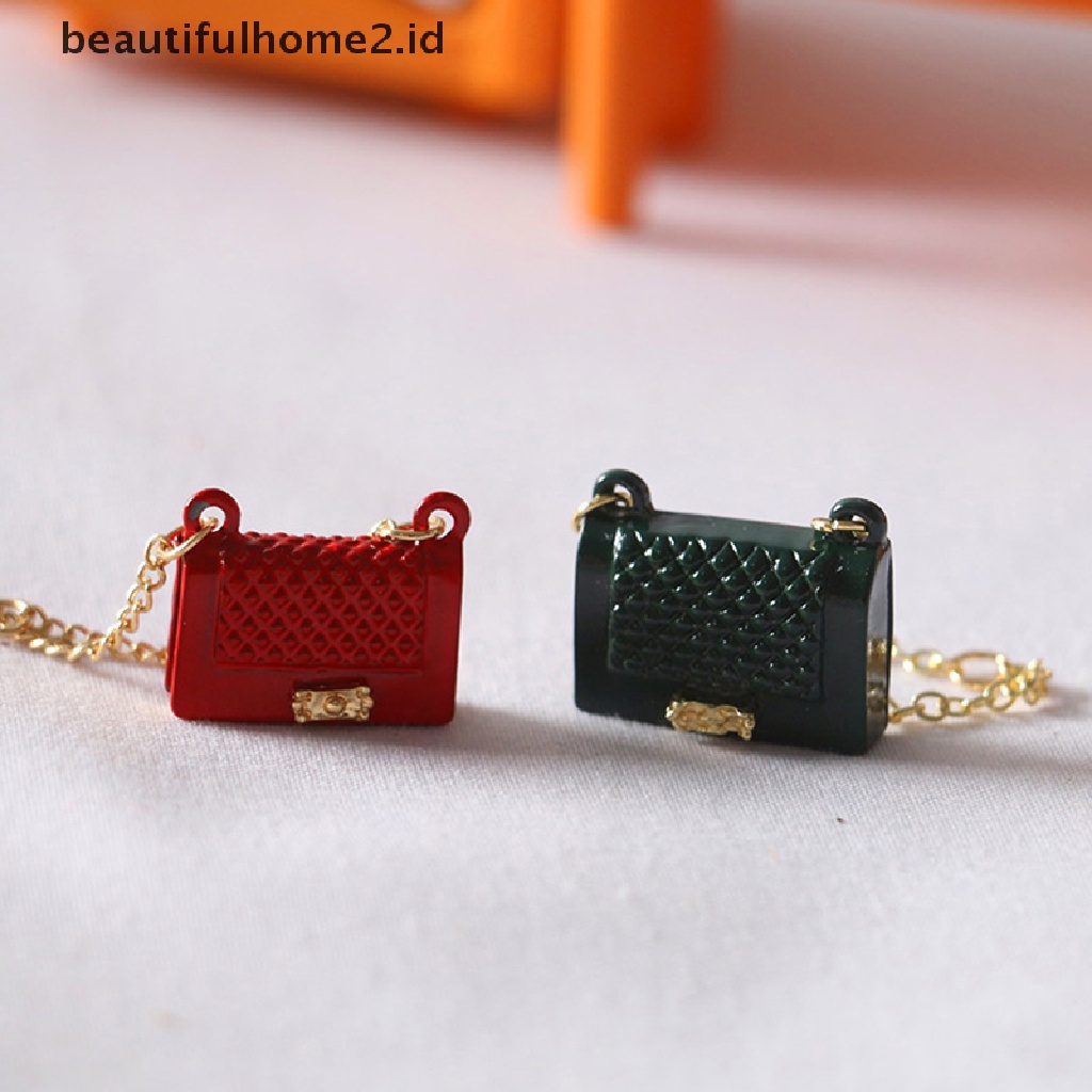 [beautifulhome2.id] Doll House Mini Metal Bag Accessories Fashion Decoration Miniature Model ID