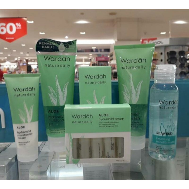 wardah aloe vera//perawatan wajah// 1paket