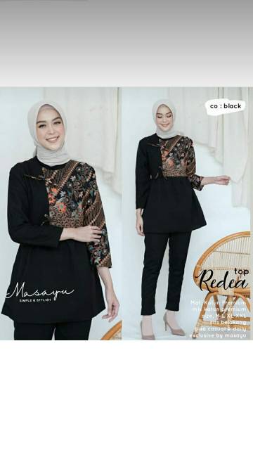 Redea top batik modern kekinian