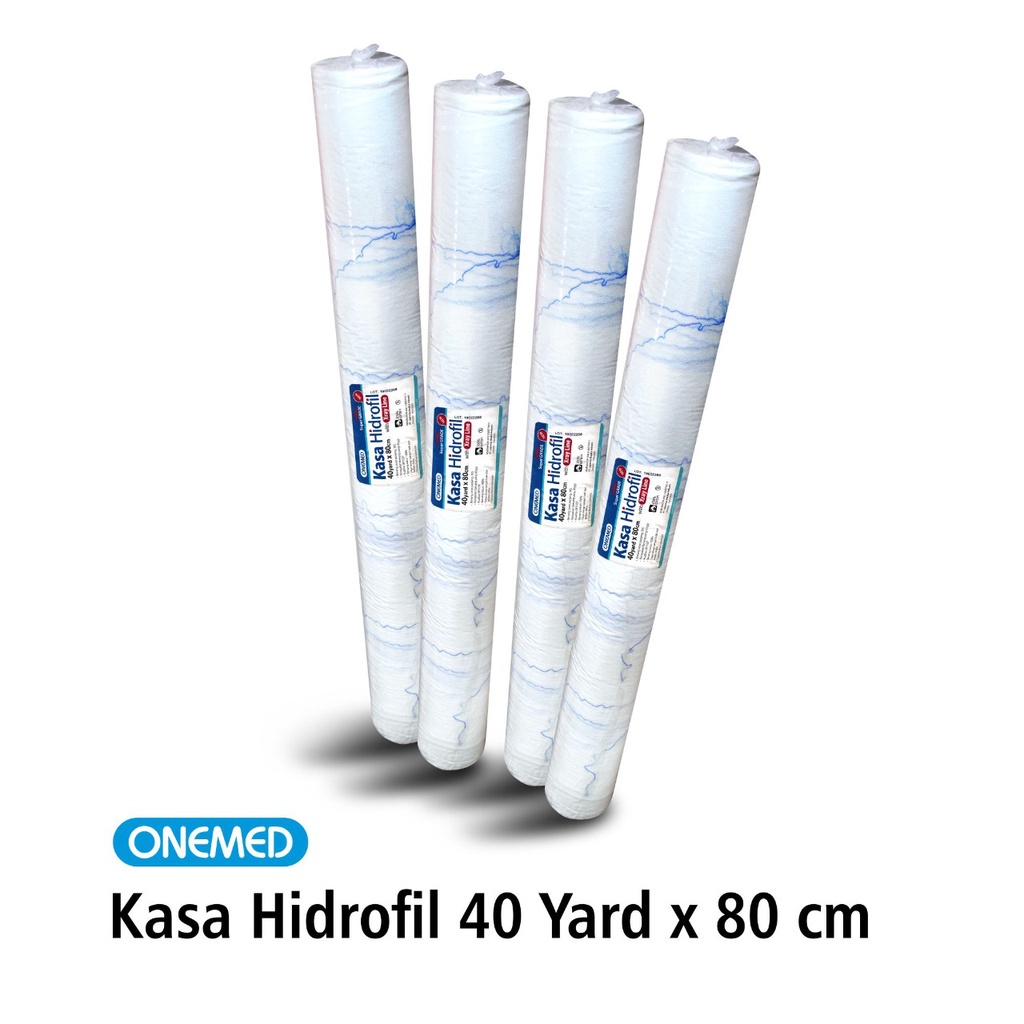 Kasa Hidrofil OneMed 40yardx80cm Super Grade With Xray Line Roll OJ