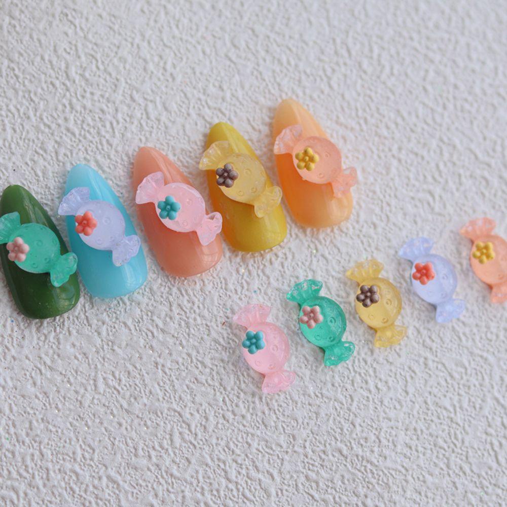 Mxbeauty Candy Nail Art Perhiasan Resin Kecil Segar Lucu Indah Tembus Jepang DIY Alat Nail Art