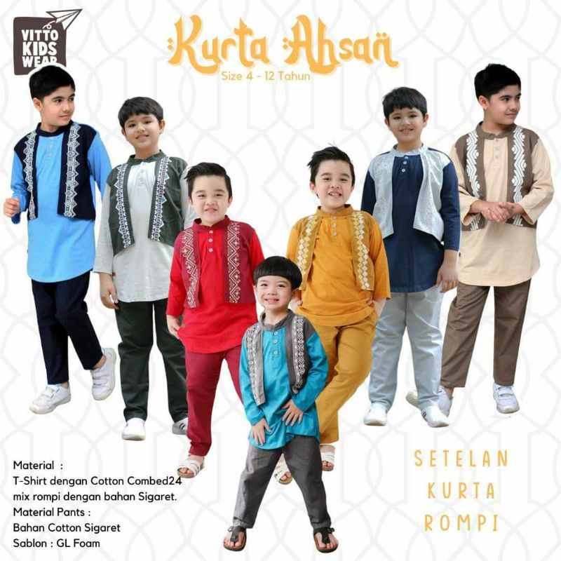 Setelan Kurta Ahsan by Vitto Kids ware