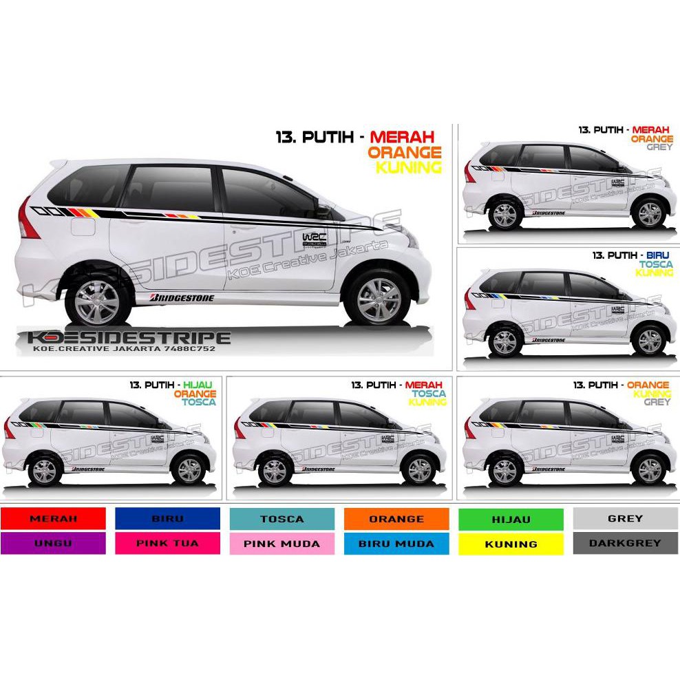 Download Gambar Stiker Mobil Avanza Putih RIchi Mobil