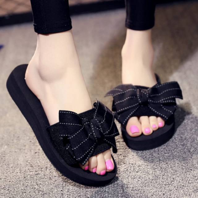 Benzafagallery - Sanda Spon Wanita Pita Salur / Sandal Santai MC 33