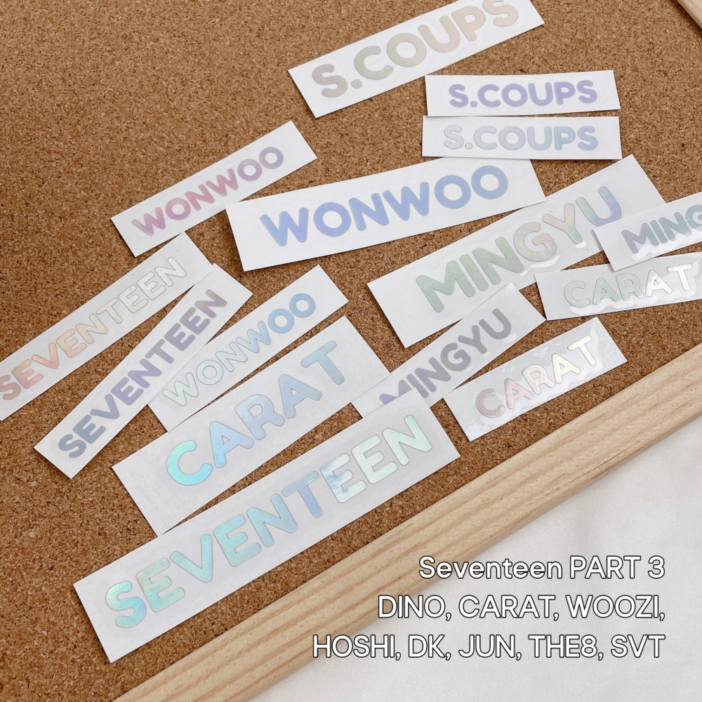 

(3/3) Sticker Hologram SEVENTEEN