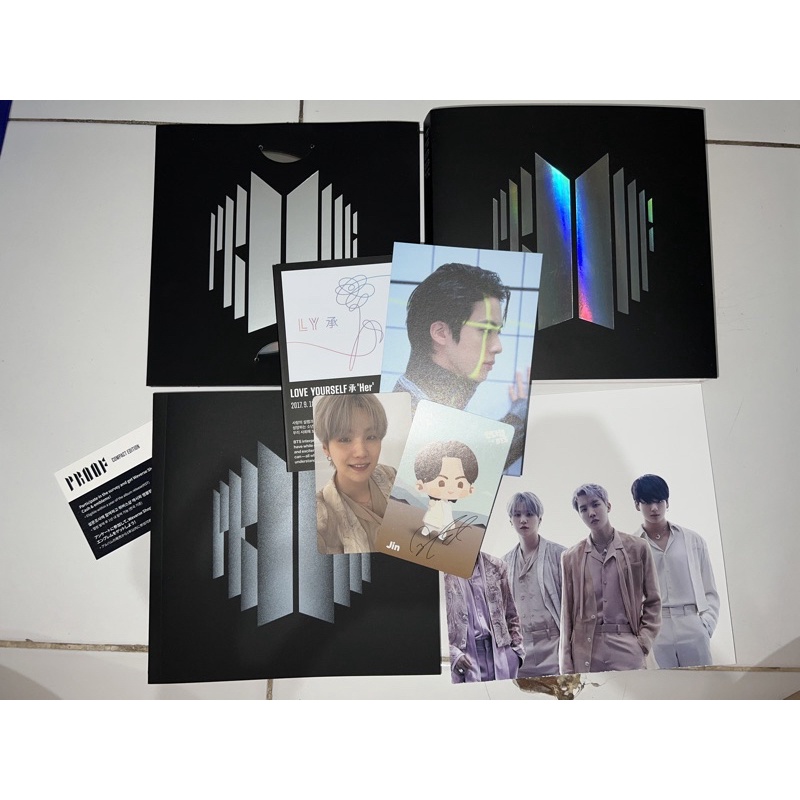 album proof unsealed fullset photocard yoongi/suga (booked)