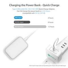 GARAS Power Bank USB Type C PD Charging QC3.0 10000mAh - PP-1003