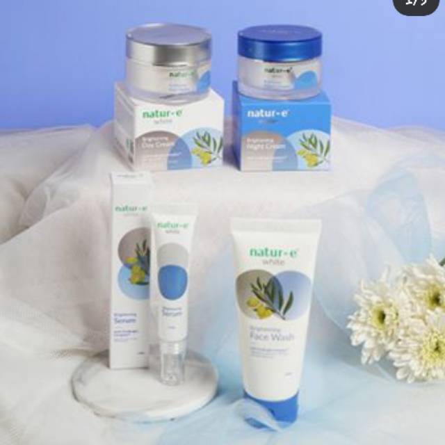 Skin care natur-e white series face wash, face serum, day cream & night cream