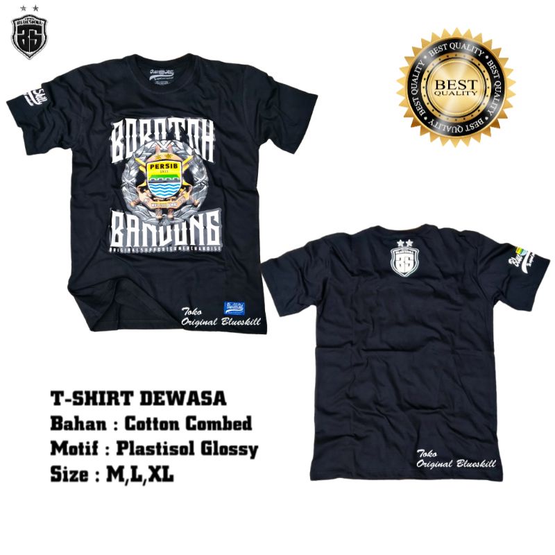 Kaos persib / kaos bobotoh persib bandung / baju atasan persib bobotoh bandung / pakaian dewasa persib / kaos originalblueskill terbaru