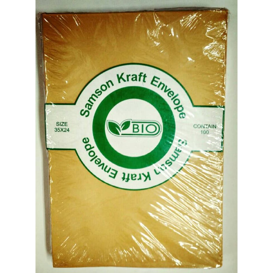 

Ready Stok Bio Amplop D Samson Coklat 24 x 35 cm Folio terakhir