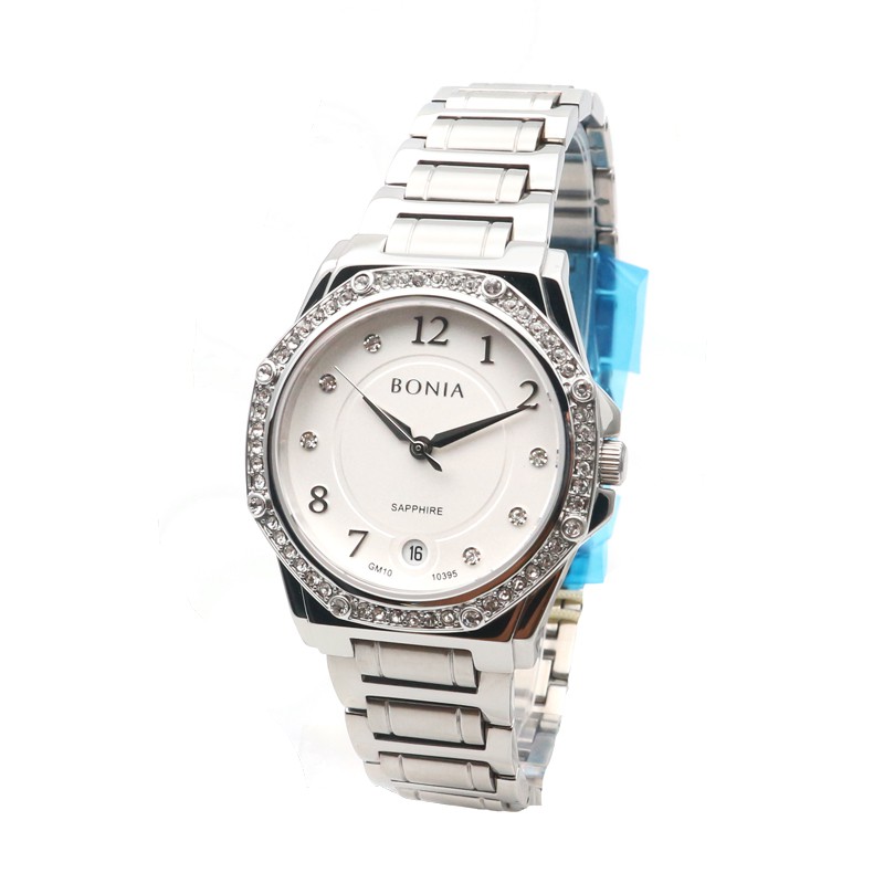 Bonia Sapphire BNB10395-2315 Jam Tangan Wanita - Silver White