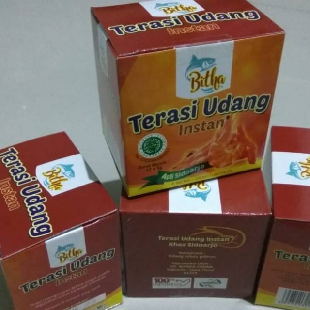 

Terasi udang instan yg hygienis, tahan 15 bulan.