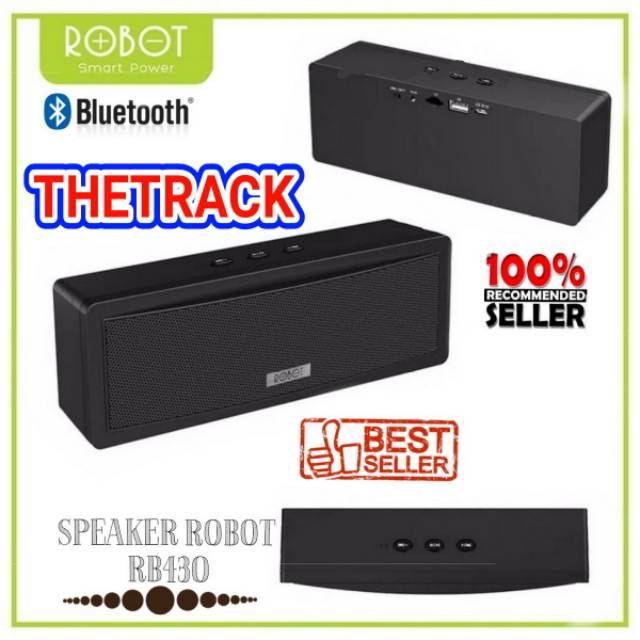 SPEAKER ROBOT RB430 BLUETOOTH BOOMING BASS / SPEAKER PORTABLE ORIGINAL ROBOT / ORIGINAL / ST