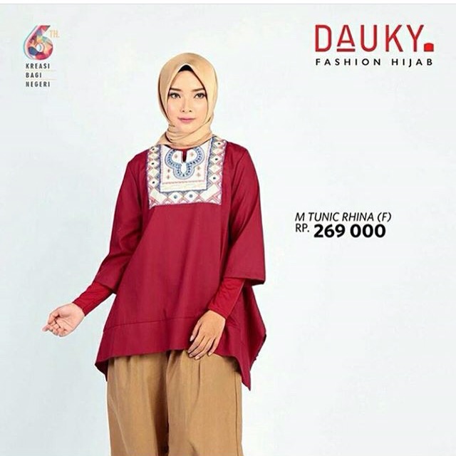 M Tunik Rhina Atasan DAUKY Fashion Hijab