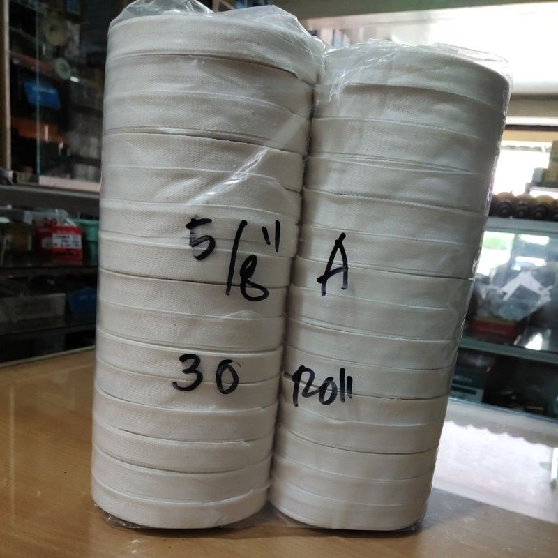 Pita Ban Putih 5/8" inches / 15.8 mm • Br 80 gram | Pitaban Veterband Viterban Veterban Piterban Bah