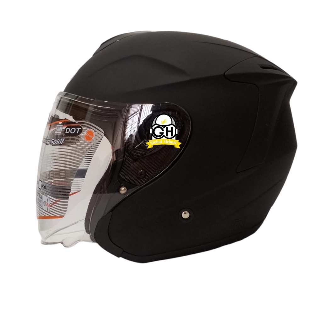 INK HELM DYNAMIC SOLID BLACK DOF SINGLE VISOR