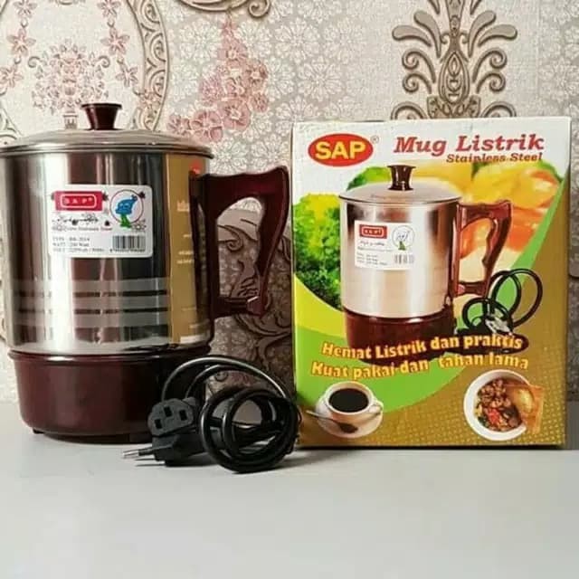 Mug kettle teko panci listrik pemanas air SAP BR 2014 TERMURAH