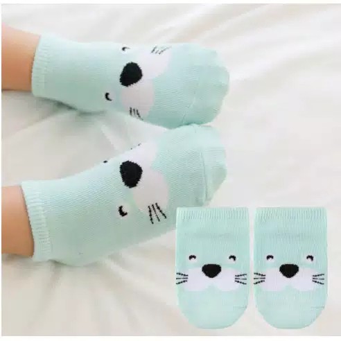 0-1thn / 1pcs Kaos Kaki Anti Slip Cute Animal Import