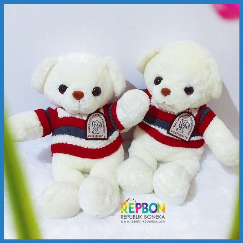 BONEKA MINISO HBVI BONEKA TEDDY BEAR WHITE BONEKA BERUANG PANDA