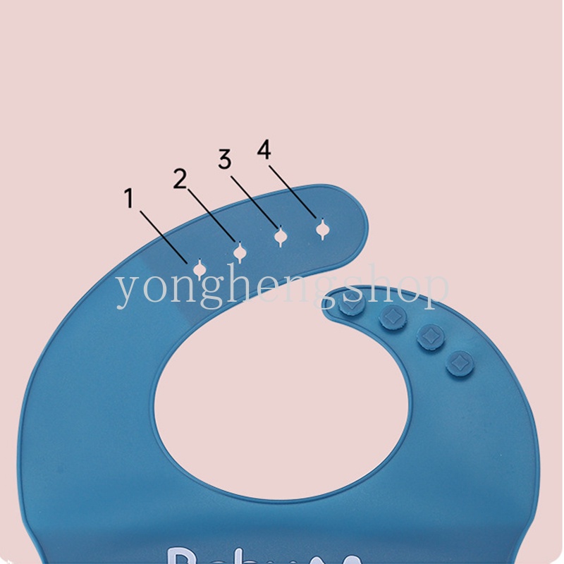 Bib / Slabber / Celemek Leher Lebar Bahan Silikon Anti Air Motif Kartun Untuk Bayi / Anak