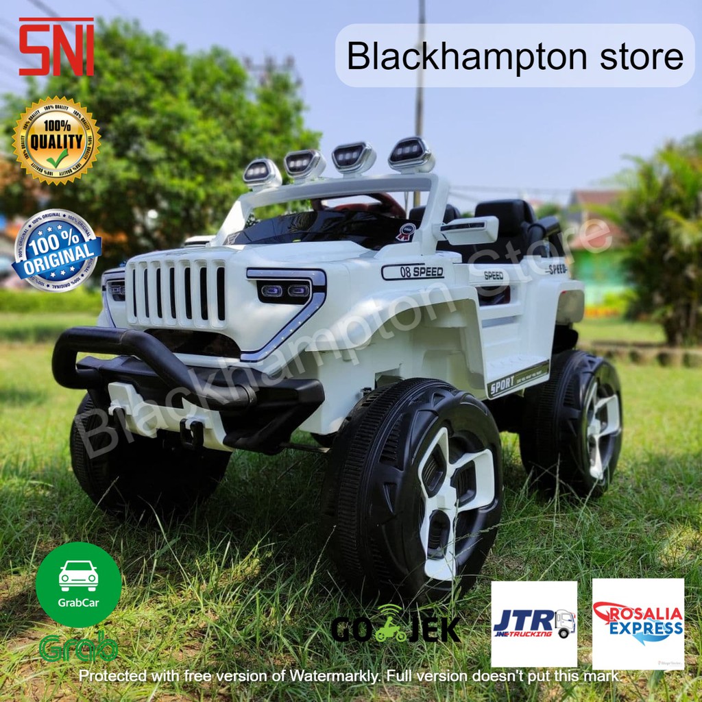 Mobil Mainan Anak Aki Remote Control Jeep Rocking