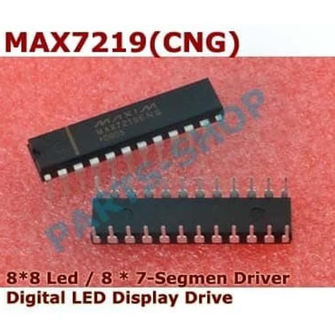 Max7219 8 X 8 Dot Led Display Driver Dip-24 Prtsp657