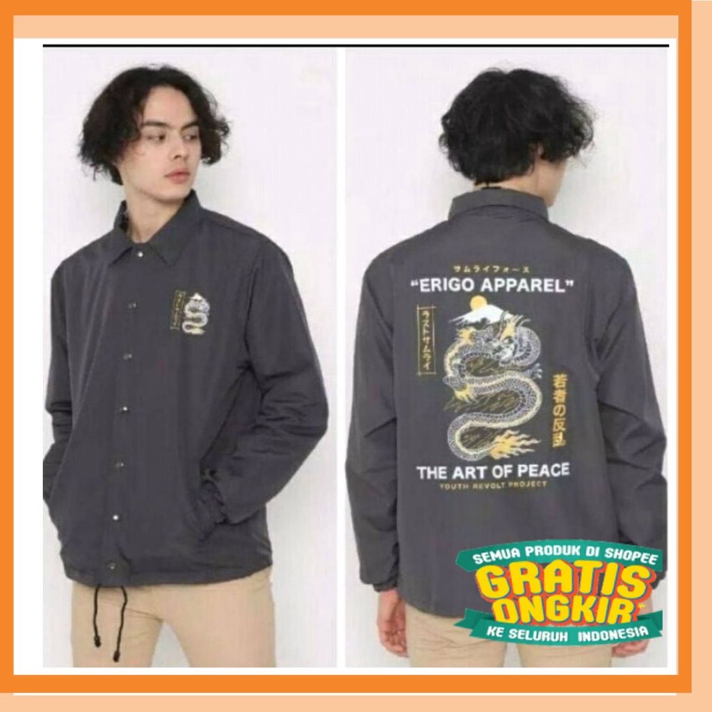 100%original Model terbaru Trucker Size M - XXL big / Jaket coach erigo l Jaket coach erigo apparel 