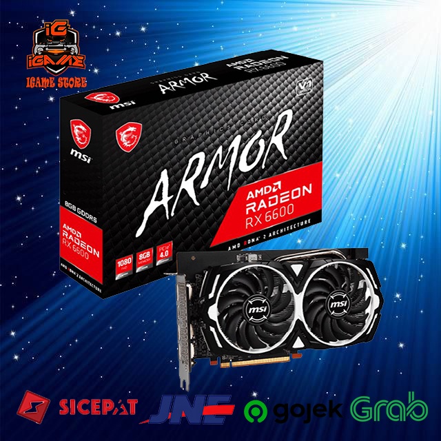 MSI Radeon RX 6600 ARMOR 8G / MSI RX 6600 ARMOR / RX6600 8GB NAMPOL GAN