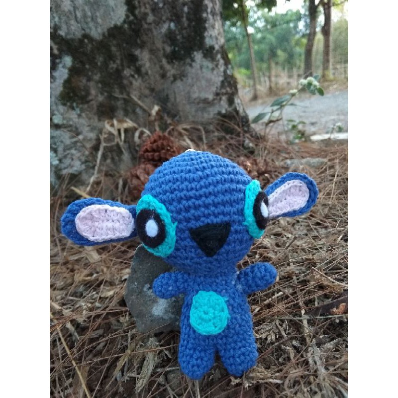 Boneka Rajut Gantungan Amigurumi Lilo&Stitch | Stitch