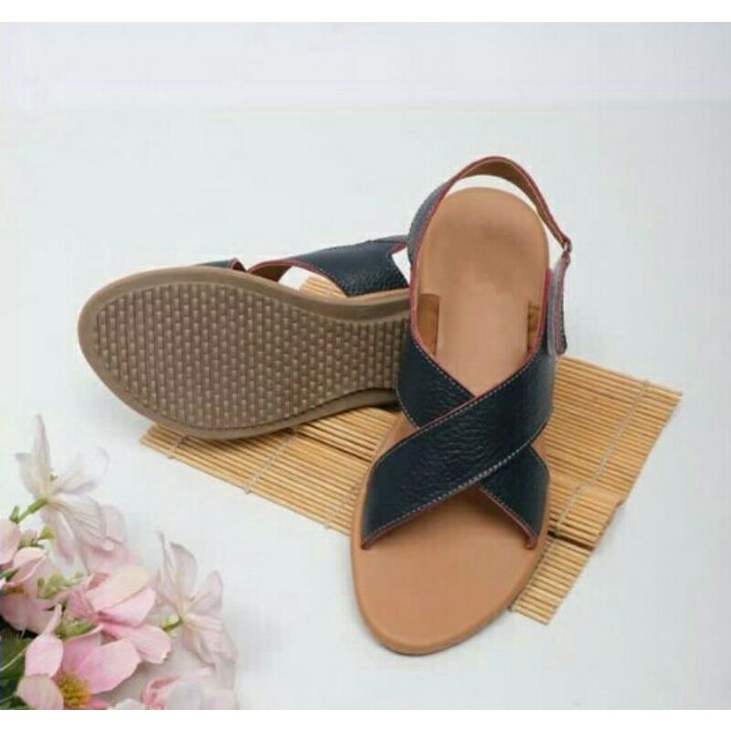 Sandal Wanita Daltu - Sandal Sepatu Kulit Sapi asli