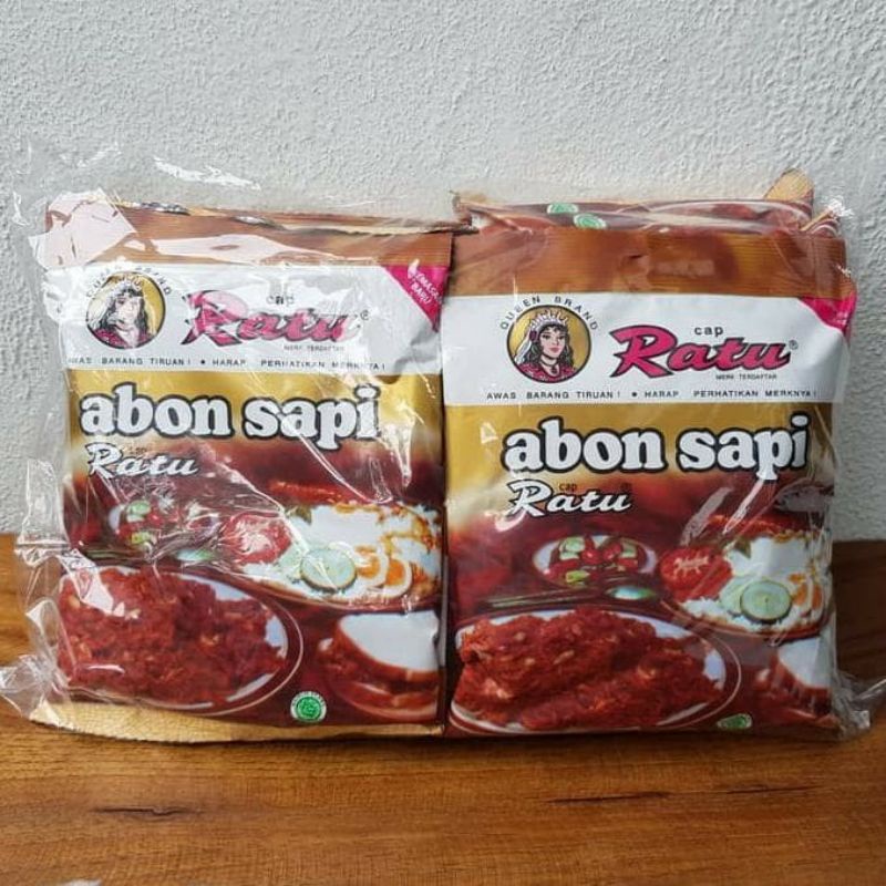 

Abon Sapi Cap Ratu Pack isi 10 pcs