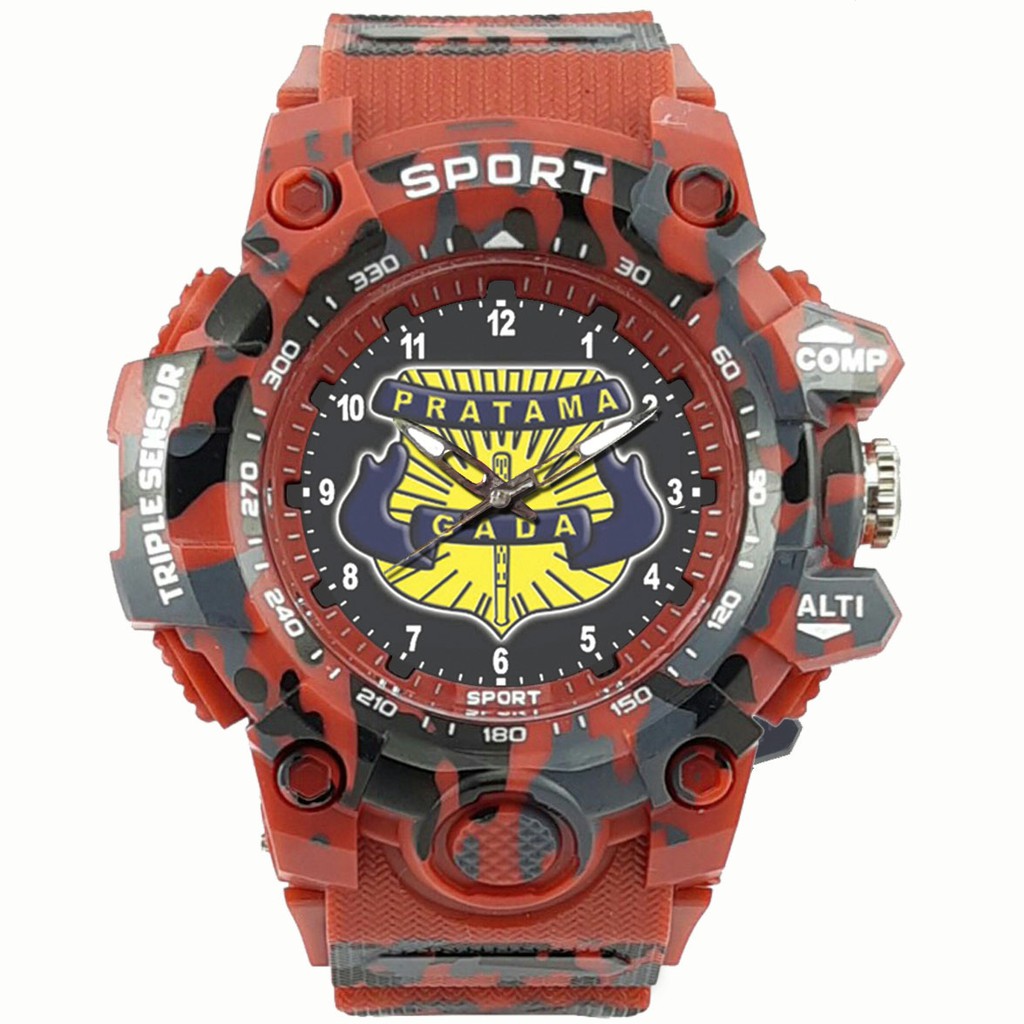 (EXCLUSIVE) JAM TANGAN GADA PRATAMA -SECURITY ARMY MERAH 1