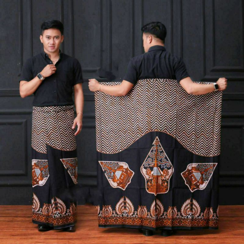 SARUNG PRIA TERBARU MOTIF TEROMPAH SHOLAT DEWASA SARUNG MOTIF BALIMUN SARWON-Pd L