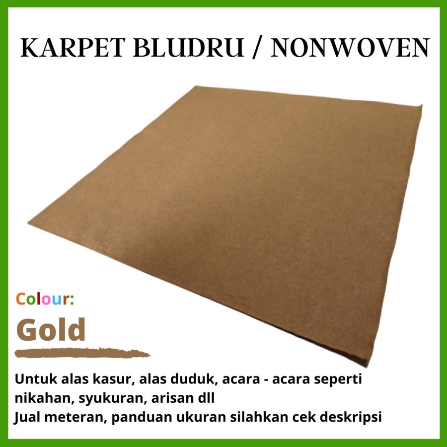 BAROKAH Karpet Wool Meteran 0,5  x  2 m, Bludru Bulu, Brudru Pameran Tebal-2