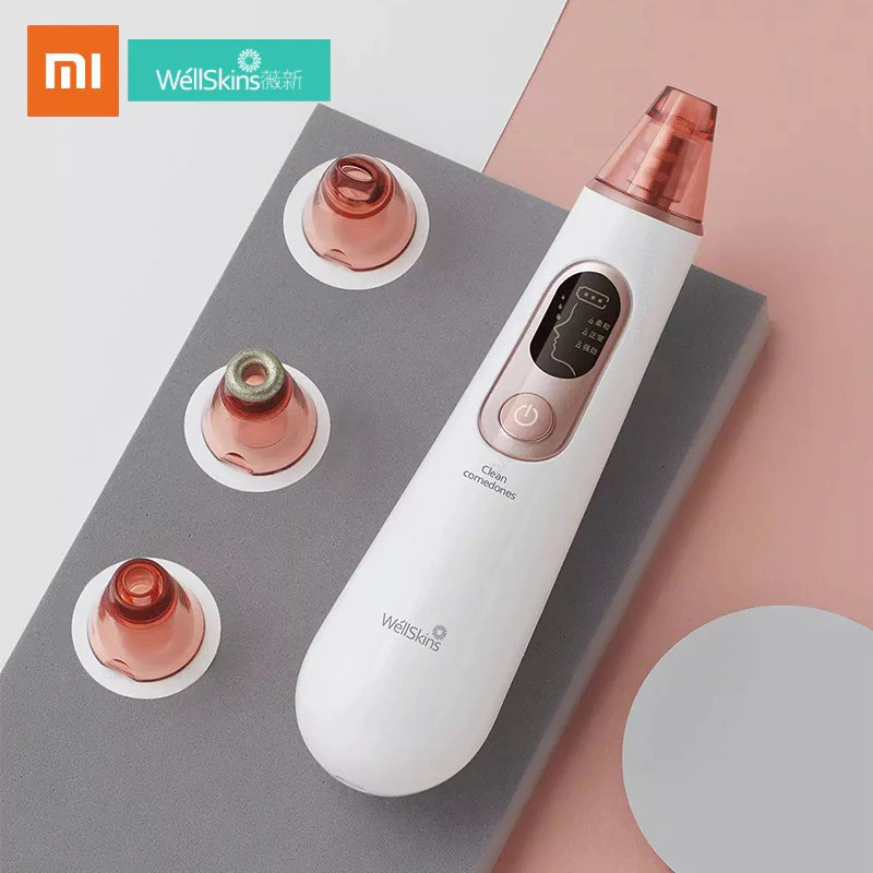 Xiaomi Wellskins Alat Pembersih Komedo Wajah Electric Vacuum Rechargeable - WX-HT100 - White