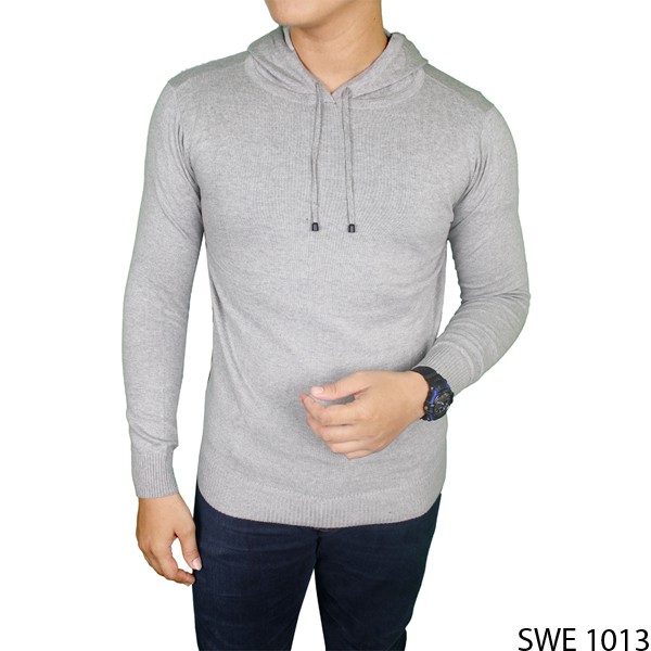 Sweater Pria Keren Rajut Abu Muda – SWE 1013