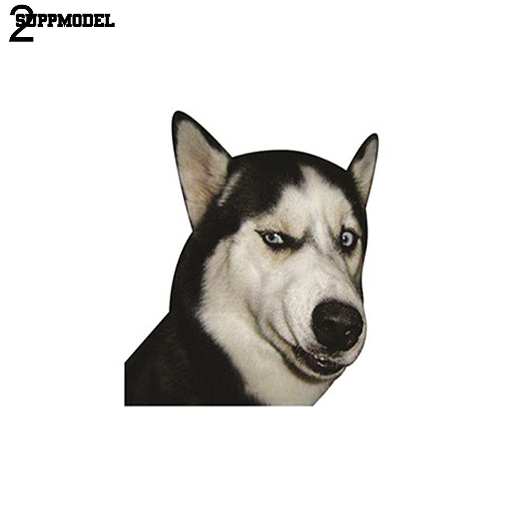 Stiker Decal Gambar Anjing Husky Shopee Indonesia