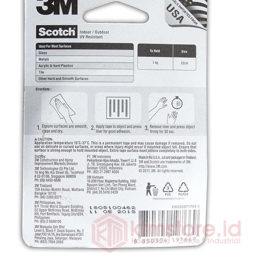

Kekinian - 3M Scotch Double Tape VHB Mounting Transparant 4010C 21 mm x 2 m