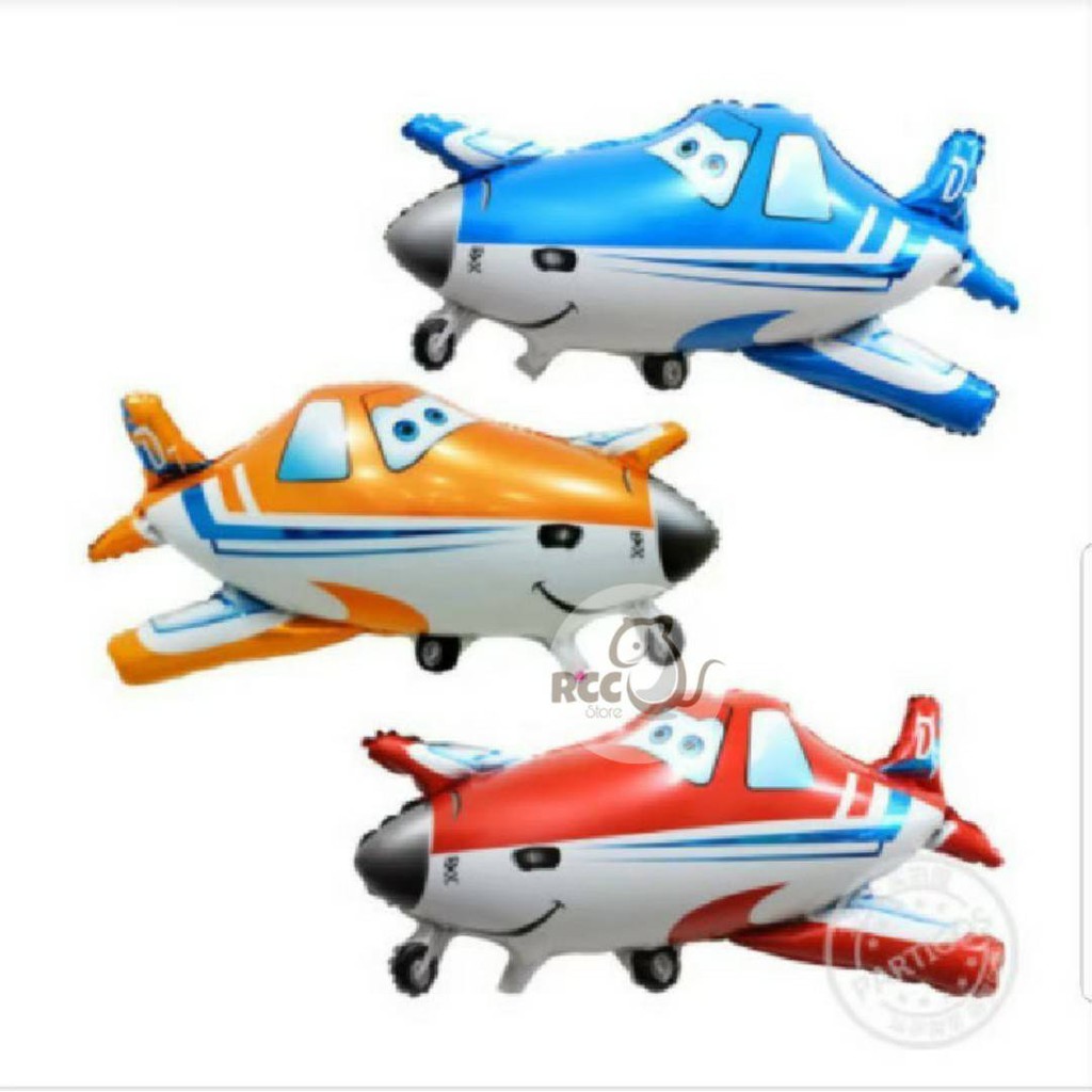 Balon Foil Pesawat Terbang / Plane Lucu