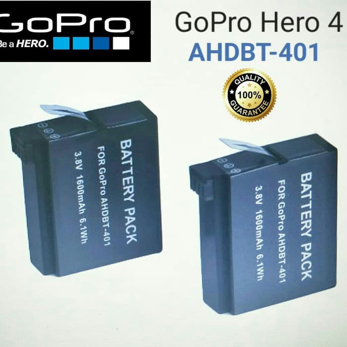 Baterai Battery Original GoPro Replacement GO PRO HD Hero 4 AHDBT-401