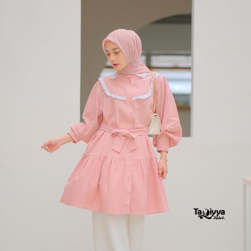 Tunik Linen Cecilia Blouse by Taqiyyahijabid