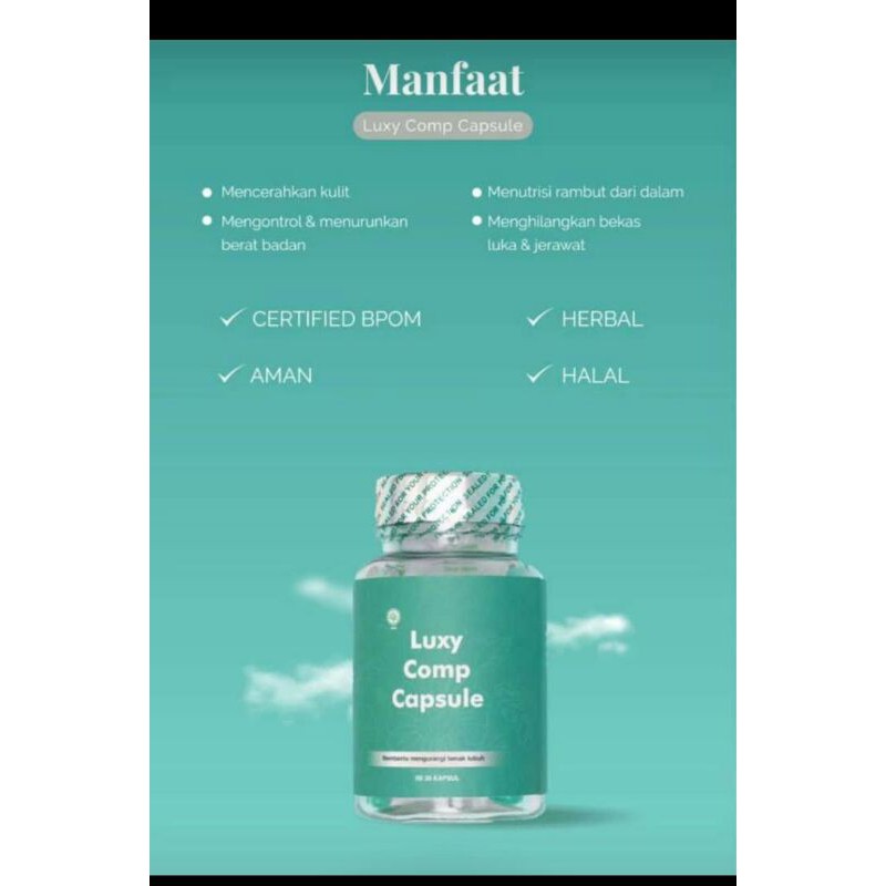 pelangsing, whitening, pemutih badan luxy comp ultimate capsule