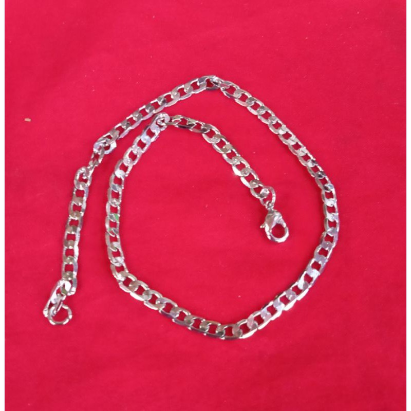 Gelang tangan rhodium uk.18cm