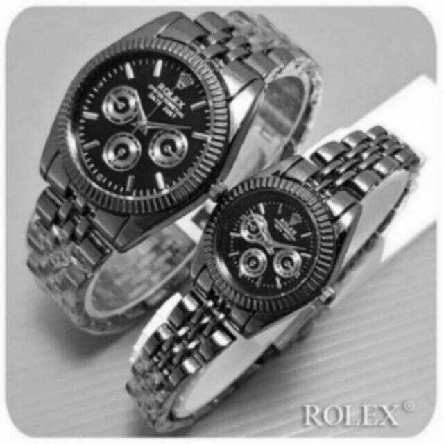 JAM TANGAN COUPLE ROLEX SEMI KW