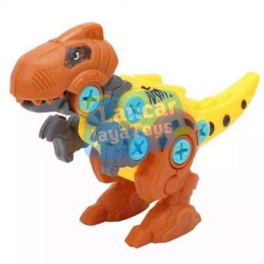 Mainan Dinosaurus Mini DIY Mainan Puzle Dinosaurus mini Termurah Mainan Anak